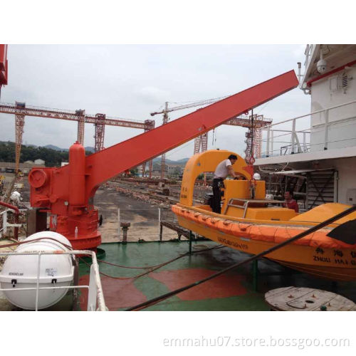 Hot sales Single Arm Rescue Boat/Liferaft Davit&Crane